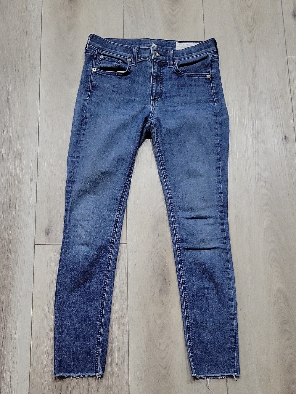 rag & bone Women's Dark Blue Ankle Skinny Jeans